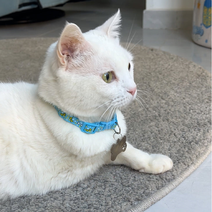 Cats Fabric QR code collar